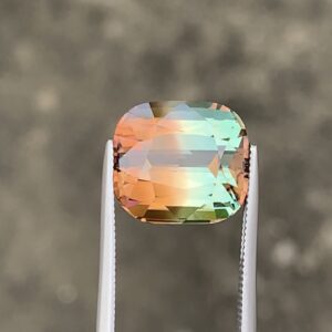 Bicolour Natural Tourmaline Gemstone