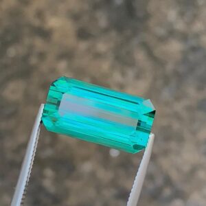 Untreated 6.50CT Neon Bluish Green Tourmaline